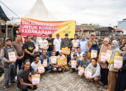 Gelontorkan 1 Miliar, H Isam Owner Jhonlin Group Bantu Korban Kebakaran di Tanah Bumbu Melalui Andi Rudi Latief