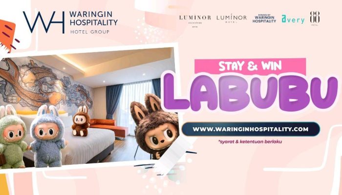 Staycation Seru & Menangkan Boneka Viral Labubu Hanya di Waringin Hospitality!