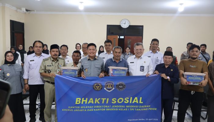 Kantor Imigrasi Kelas I TPI Tanjung Priok bersama BAKAMLA RI dan BAIS TNI Gelar Operasi Gabungan Timpora
