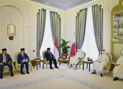 Presiden Prabowo Disambut Hangat Emir Qatar di Istana Amiri Diwan
