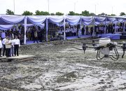 Presiden Tebar Benih Padi dengan Drone