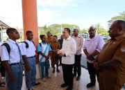 Pj Gubernur Agus Fatoni Tinjau Sekolah Rakyat di Kabupaten Sarmi