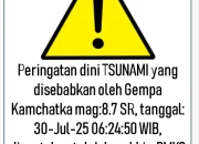 Peringatan Dini Tsunami Pascagempa M8,7 Kamchatka Rusia Dinyatakan Berakhir