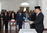 Pj Gubernur Agus Fatoni Lantik dan Kukuhkan Pejabat Administrator dan Pengawas