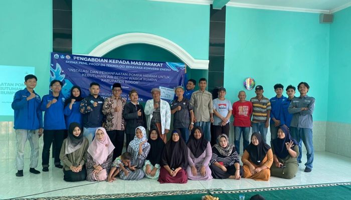 Inovasi Vokasi untuk Masyarakat : Politeknik Negeri Jakarta Hadirkan Air Bersih bagi Warga Rumpin Bogor lewat Inovasi Pompa Hidram