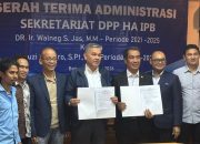 Serah Terima Kantor DPP HA IPB, Fauzi Amro–Anggawira Tegaskan Komitmen Keberlanjutan Organisasi
