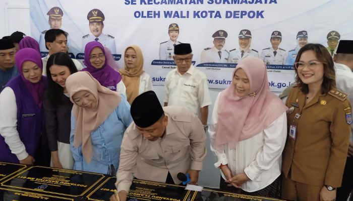 Walkot Supian Suri Teken Peresmian 15 Posyandu di Sukmajaya, Ini Daftar Lengkapnya!