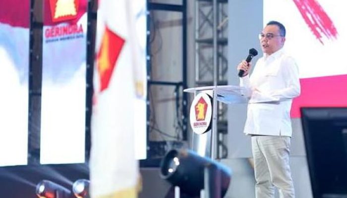 Hadiri Rakerda Gerindra Sulut, Dasco Ingatkan Pentingnya Konsolidasi dan Pemetaan Wilayah Kerja Partai