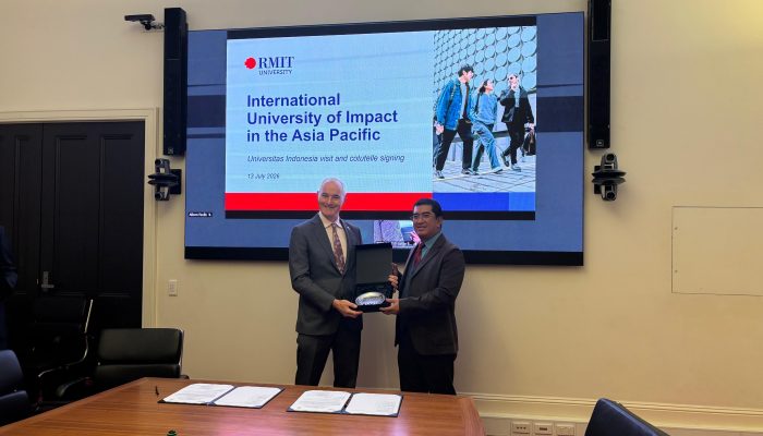 Perkuat Riset Doktoral, UI dan RMIT University Sepakati Kerja Sama Lewat Skema Cotutelle